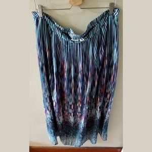 Watercolor maxi skirt